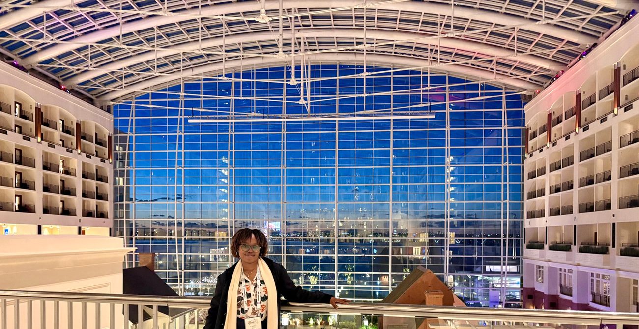 Cynthia at the Women in Cybersecurity conference